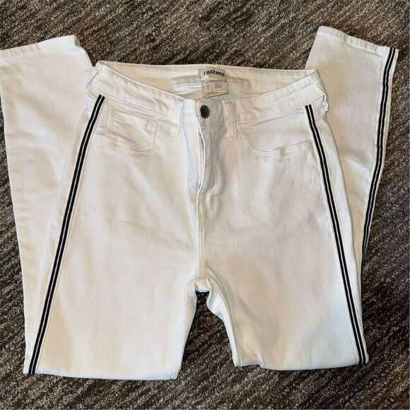 L'AGENCE Denim - L’agence Women's White Skinny Jeans Size 29 Stretch Denim Contemporary